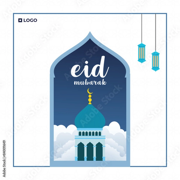 Obraz Eid Mubarak Social Media post Design 
