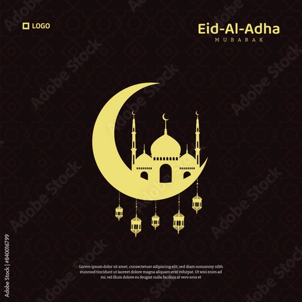 Obraz Eid Mubarak Social Media post Design 
