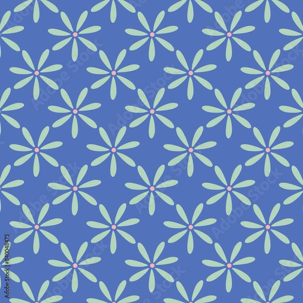 Fototapeta Seamless floral pattern
