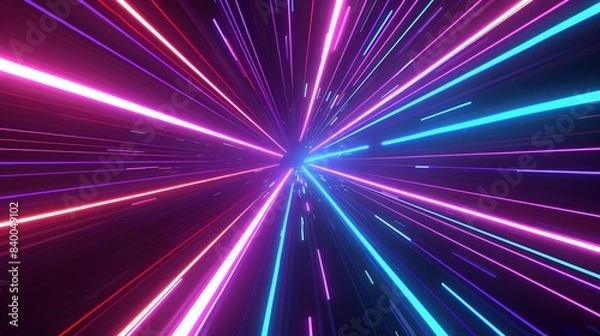 Fototapeta a abstract hyperspeed background