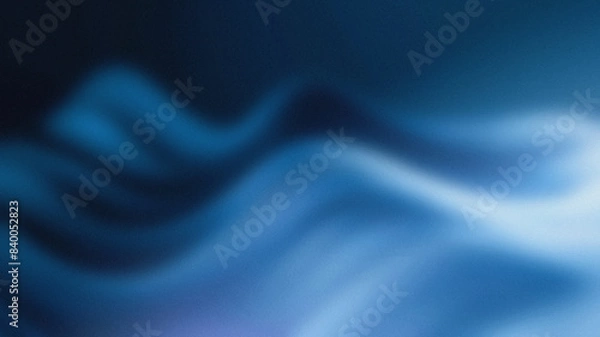 Fototapeta Abstract grainy gradient background, blue