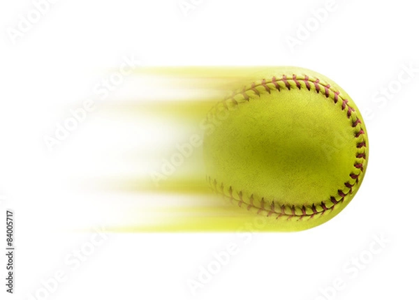 Obraz Pełna prędkość. Piłka, softball, baseball