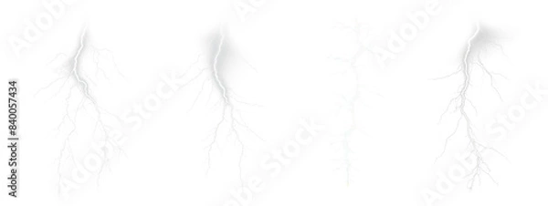 Fototapeta Thunder effect set