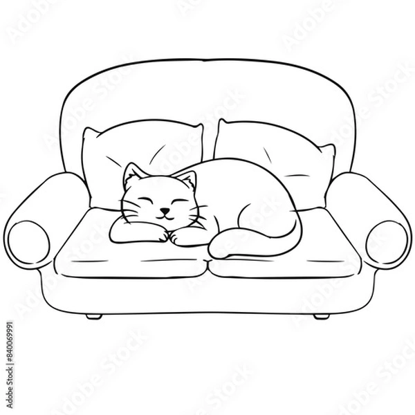 Fototapeta Sleeping Cat