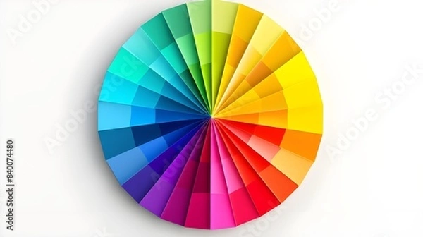 Fototapeta color guide isolated on white