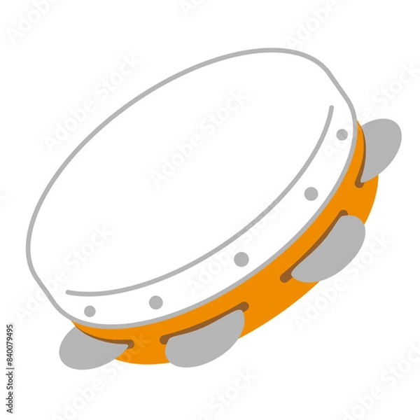 Obraz タンバリンのイラスト