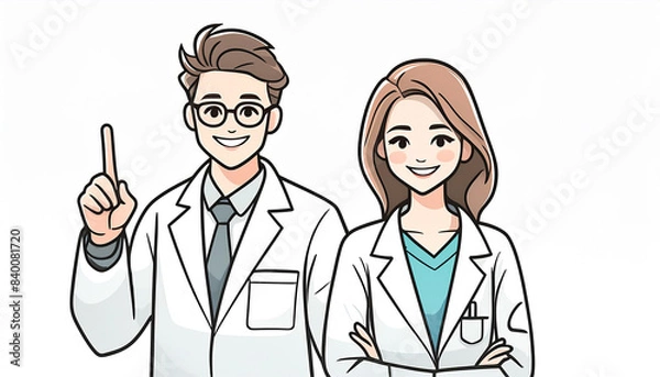 Fototapeta 医療従事者　イラスト