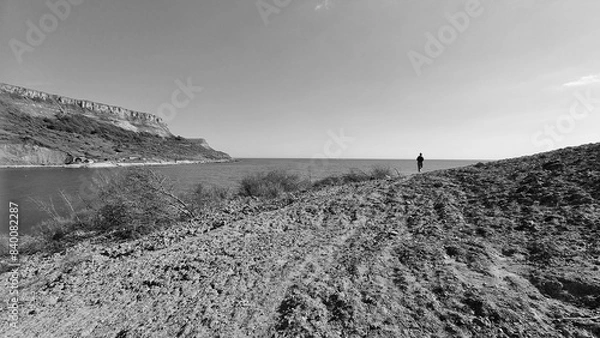 Fototapeta Chapman's Pool Cove,Dorset, UK from the west looking towards St Aldhelms Head in June 2024