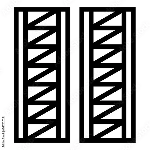 Fototapeta construction iron icon