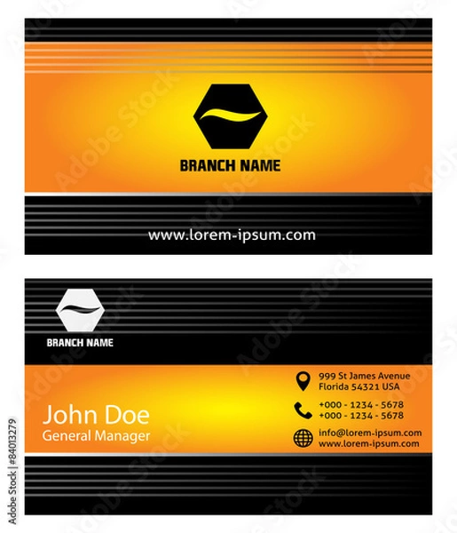 Obraz Company business card vector
