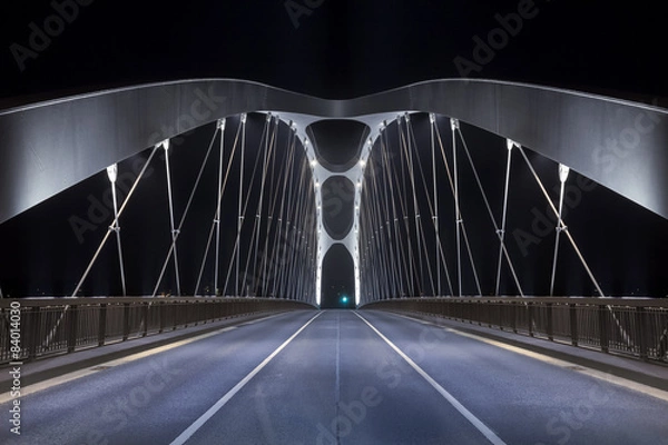 Obraz Modern Bridge w nocy