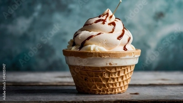 Obraz Singular ice cream cone