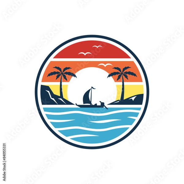 Obraz Beach Logo Design Image