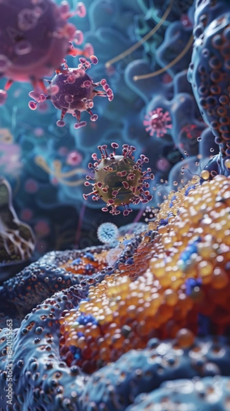 Fototapeta Peer into the microscopic world