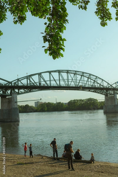 Obraz Bridge over the river