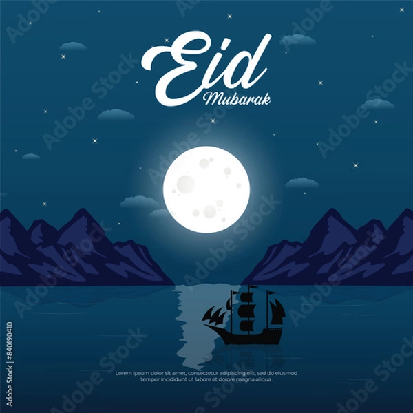 Obraz Eid Mubarak Social Media post Design 