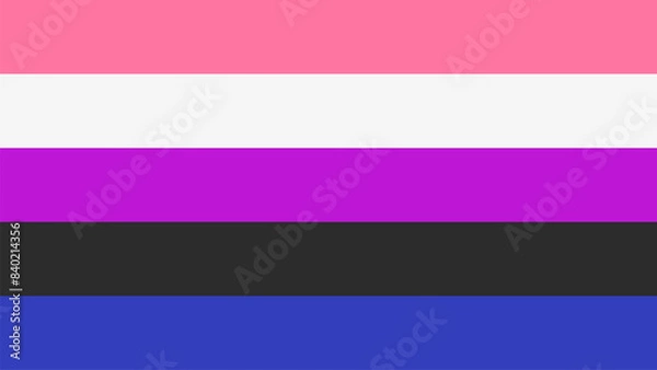Obraz Gender Fluidity Flag