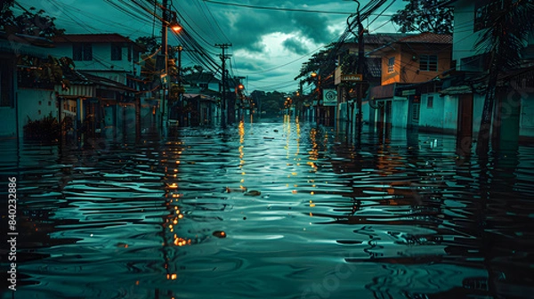 Obraz Surreal Floods cape Dark Light