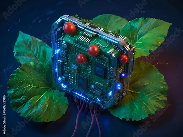 Obraz Bioelectronics: The Intersection of Nature and Technology