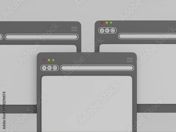 Obraz Browser 3d illustration 