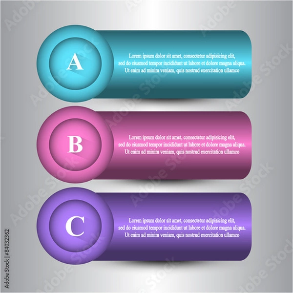 Fototapeta Vector infographic
