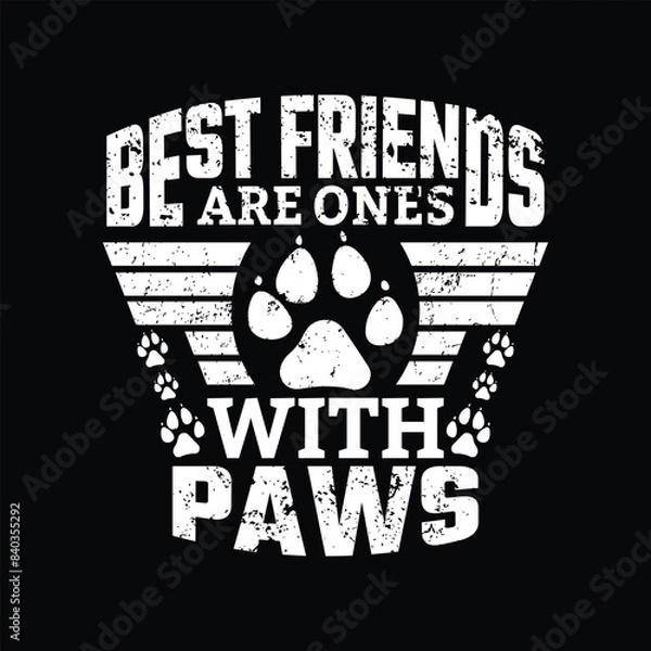 Obraz Dog quotes typographic vector t shirt design.