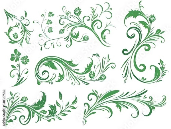 Fototapeta floral seamless pattern