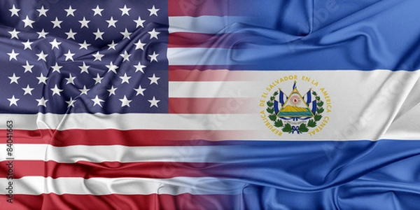 Obraz USA and El Salvador