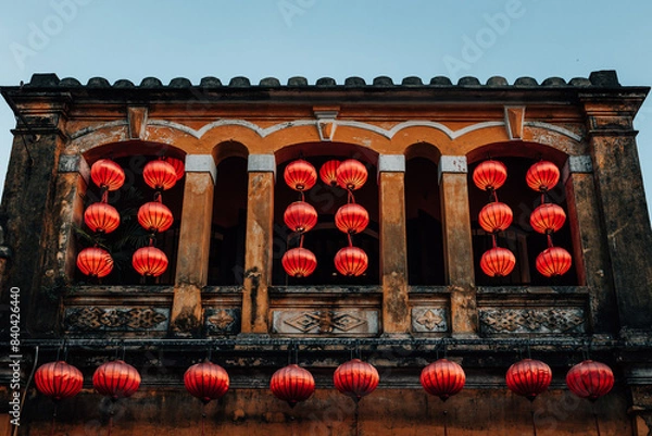 Obraz lanterns in ancient town