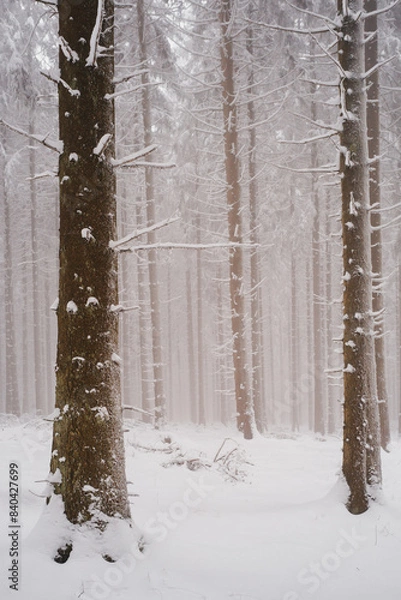 Obraz forest in winter
