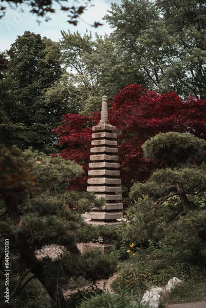 Obraz japanese pagoda in autumn