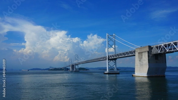 Fototapeta 沙弥ナカンダ浜からの瀬戸大橋