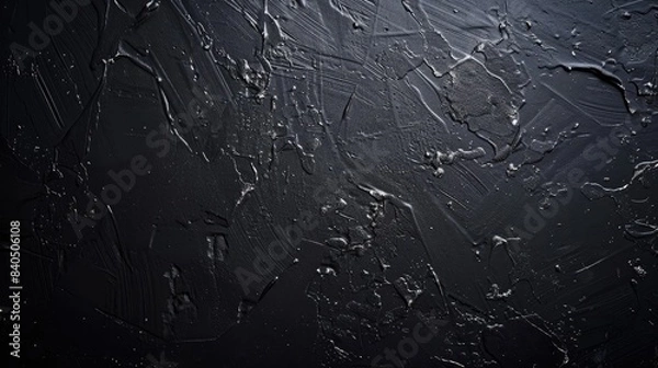 Fototapeta Black background with subtle, textured gradients and light reflections, giving a sleek and modern look