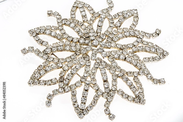 Fototapeta Macro still Life oro argento collane bracciale orecchini