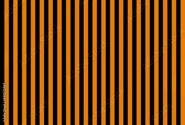 Fototapeta Shocking DarkOrange  color and black color background with lines. traditional vertical striped background texture..