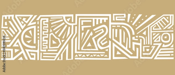 Obraz Ethnic Or Aztec South America Pattern