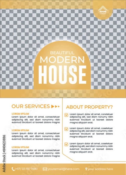 Fototapeta Modern Business Flyer Template Design