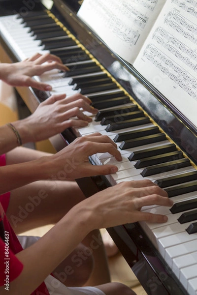 Obraz Klavier vierhändig