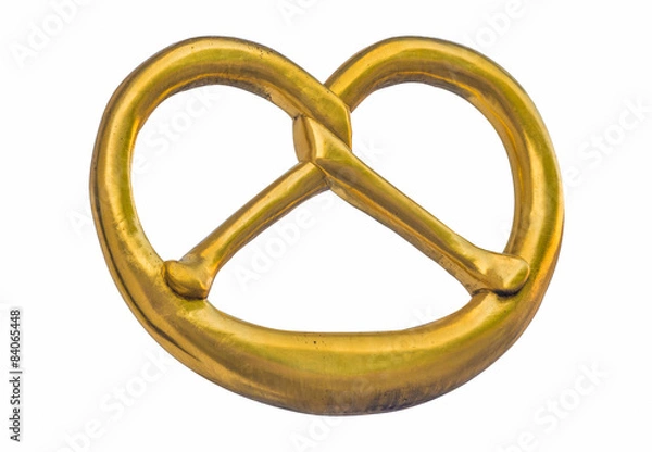 Obraz Goldene Brezel freigestellt