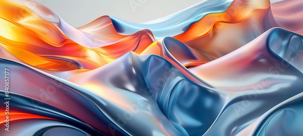 Obraz Futuristic Abstract 3D Geometric Design Background 