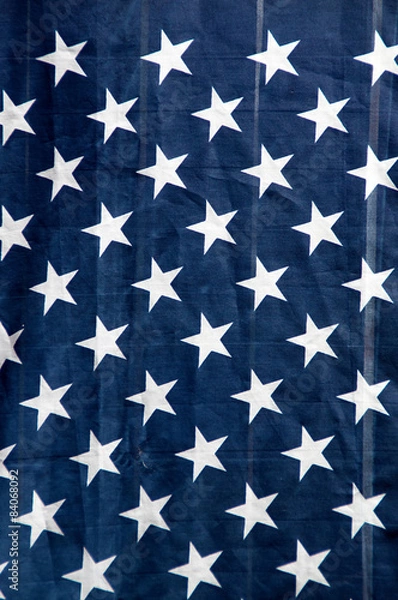 Obraz stars of US flag hanging vertically