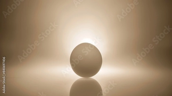 Fototapeta Sphere with soft glowing light