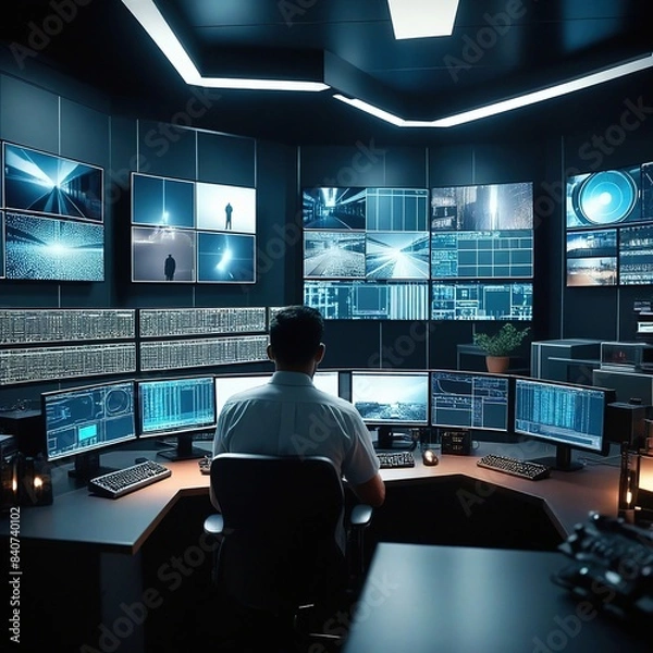 Obraz Background of technological concepts