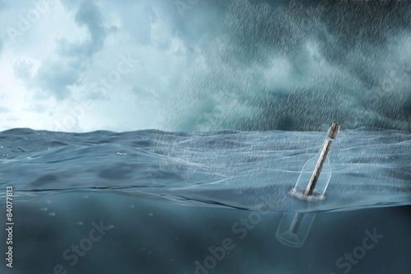 Fototapeta Message in a bottle