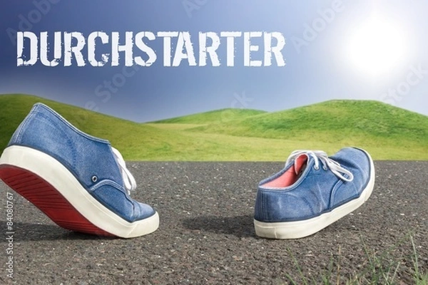 Fototapeta Durchtstarter - Konzept