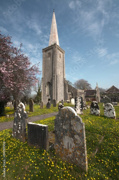 Obraz Holy Trinity, the parish church of Buckfastleigh. Devon