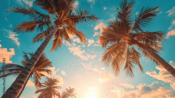 Fototapeta Tropical Sunset Serenity on the Beach