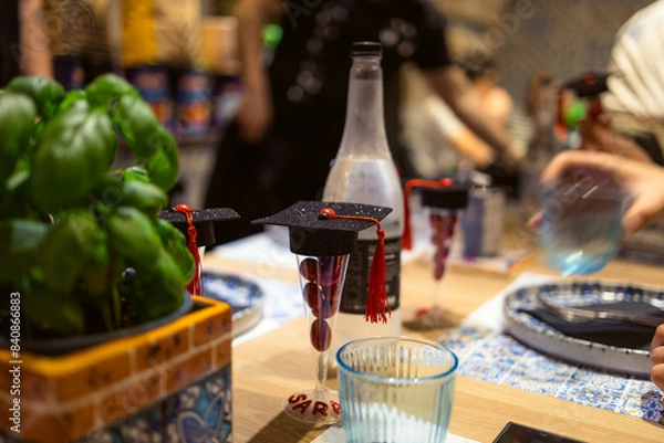 Obraz graduation party at restaurant