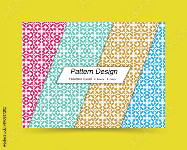 Obraz Unique and modern pattern design template. Formal and futuristic vector pattern design. 