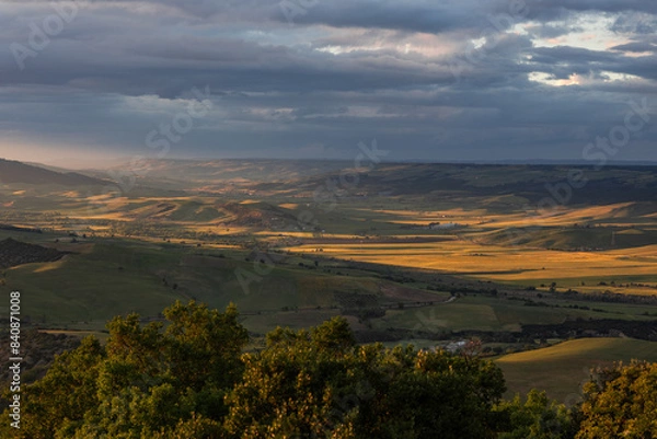 Obraz sunset at hills